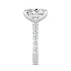 14K White Gold Lab Grown Diamond Engagement Ring & Wedding Band Set