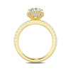 14K Yellow Gold 3-Carat Radiant Cut Lab Grown Diamond Engagement Ring