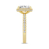 14K Yellow Gold 3-Carat Radiant Cut Lab Grown Diamond Engagement Ring
