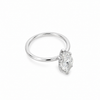 14K White Gold 2-Carat Marquise Lab Grown Diamond Engagement Ring