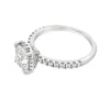 14K White Gold 1.5-Carat Cushion Lab Grown Diamond Halo Engagement Ring