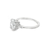 14K White Gold 2-Carat Oval Lab Grown Diamond 3-Stone Engagement Ring