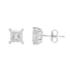 14K White Gold 2-Carat Lab Grown Princess Cut Diamond Studs