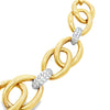 Estate 18K White & Yellow Gold Link Necklace