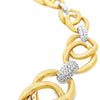 Estate 18K White & Yellow Gold Link Necklace