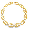 Estate 18K White & Yellow Gold Link Necklace