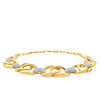 Estate 18K White & Yellow Gold Link Necklace