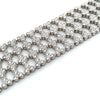 Estate 18K White Gold Wide Bracelet