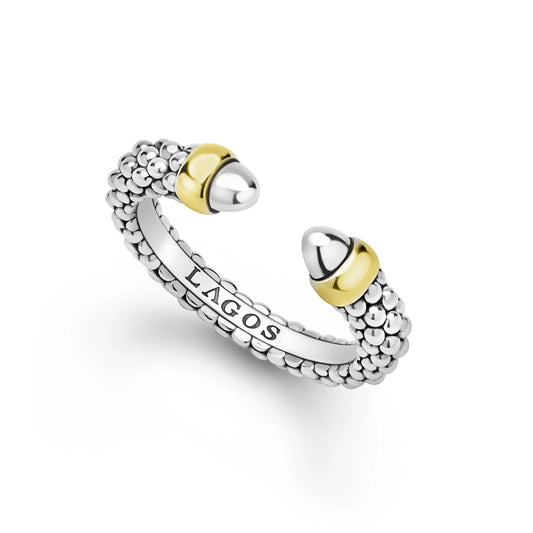 Lagos Two-Tone Mini Versa Stacking Ring