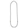 Lagos Two-Tone Black Ceramic Caviar Diamond Necklace