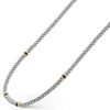 Lagos Two-Tone Black Ceramic Caviar Diamond Necklace