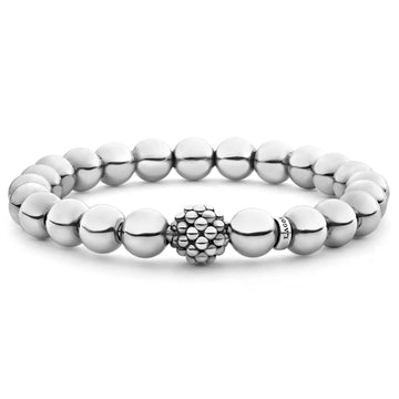 Lagos Sterling Silver Bead Stretch Bracelet