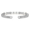 Lagos Two-Tone Five Station White Ceramic Versa Torque Bracelet