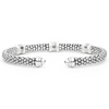 Lagos Two-Tone Three Station White Ceramic Versa Torque 5mm Bracelet