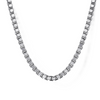 Gabriel & Co. 2.5mm Sterling Silver Men's Solid Box Chain Necklace