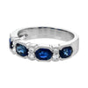 Allison Kaufman 14K White Gold Sapphire & Diamond Ring