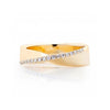 14K Yellow Gold Diamond Ribbon Band