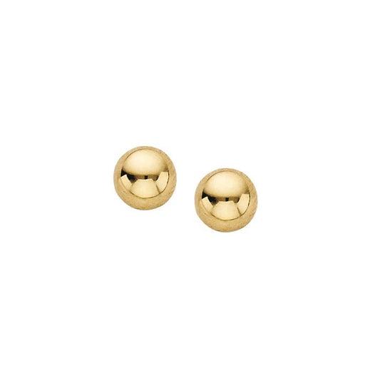 14K Yellow Gold 5mm Studs