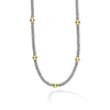 Lagos Sterling Silver & 18K Signature Caviar Rope Necklace