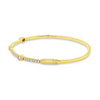 Uneek 18K Yellow Gold Pear Station Diamond Bangle