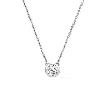 Hearts On Fire 18K White Gold 1/4-Carat Diamond Solitaire Necklace