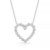 Memoire 18K White Gold Essentials Diamond Heart Necklace
