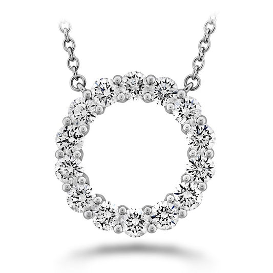 Memoire 18K White Gold 1-Carat Diamond Circle Necklace