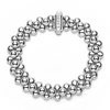 Lagos Sterling Silver Caviar Bubbly Three-Row Beaded Bracelet