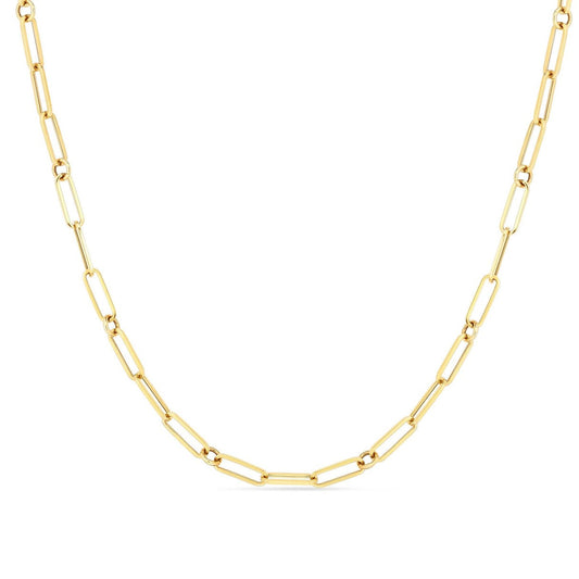 Roberto Coin 18K Yellow Gold 19" Paperclip Chain