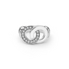 Lagos Large Sterling Silver Interlocking Diamond Ring