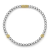 Lagos Sterling Silver & 18K Yellow Gold Caviar Icon Stretch Bracelet
