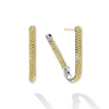 Lagos Sterling Silver & 18K Caviar Lux Mini Hoops