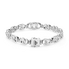 Lagos Sterling Silver Petite Interlocking Diamond Taper Link Bracelet