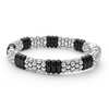 Lagos Sterling Silver & 18K Caviar Black Ceramic Bracelet