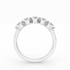 14K Anniversary Band with 5 Lab Grown Oval Diamonds 5.00 Carat