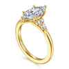 Gabriel & Co. 14K Yellow Gold "Arletta" Diamond Engagement Ring Mounting
