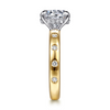 Gabriel & Co. "Cabata" 14K Two-Tone Diamond Engagement Ring Mounting