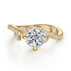 Gabriel & Co. "Darcie" 14K Yellow Gold Floral Diamond Engagement Ring Mounting