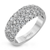 Simon G. 14K White Gold Triple Row Diamond Anniversary Band