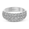 Simon G. 14K White Gold Triple Row Diamond Anniversary Band
