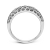 Simon G. 14K White Gold Triple Row Diamond Anniversary Band