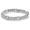 Lagos Sterling Silver Fluted Beaded 9mm Bracelet