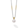 Lagos Two-Tone Pearl Pendant Necklace