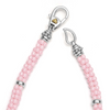Lagos Pink Ceramic Caviar and Five Silver Station 5mm Bracelet