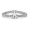 Lagos Two-Tone Caviar Buckle Diamond 6mm Bracelet