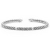 Lagos Two-Tone Diamond Mini Versa Torque 3mm Bracelet