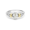 Lagos Two-Tone White Topaz Ring