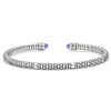 Lagos Two-Tone Amethyst Mini Versa Torque 3mm Bracelet