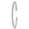 Lagos Sterling Silver Diamond Station Mini Versa Torque 3mm Bracelet