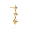Gabriel & Co.14K White & Yellow Gold Graduating Diamond Flower Stud Drop Earrings